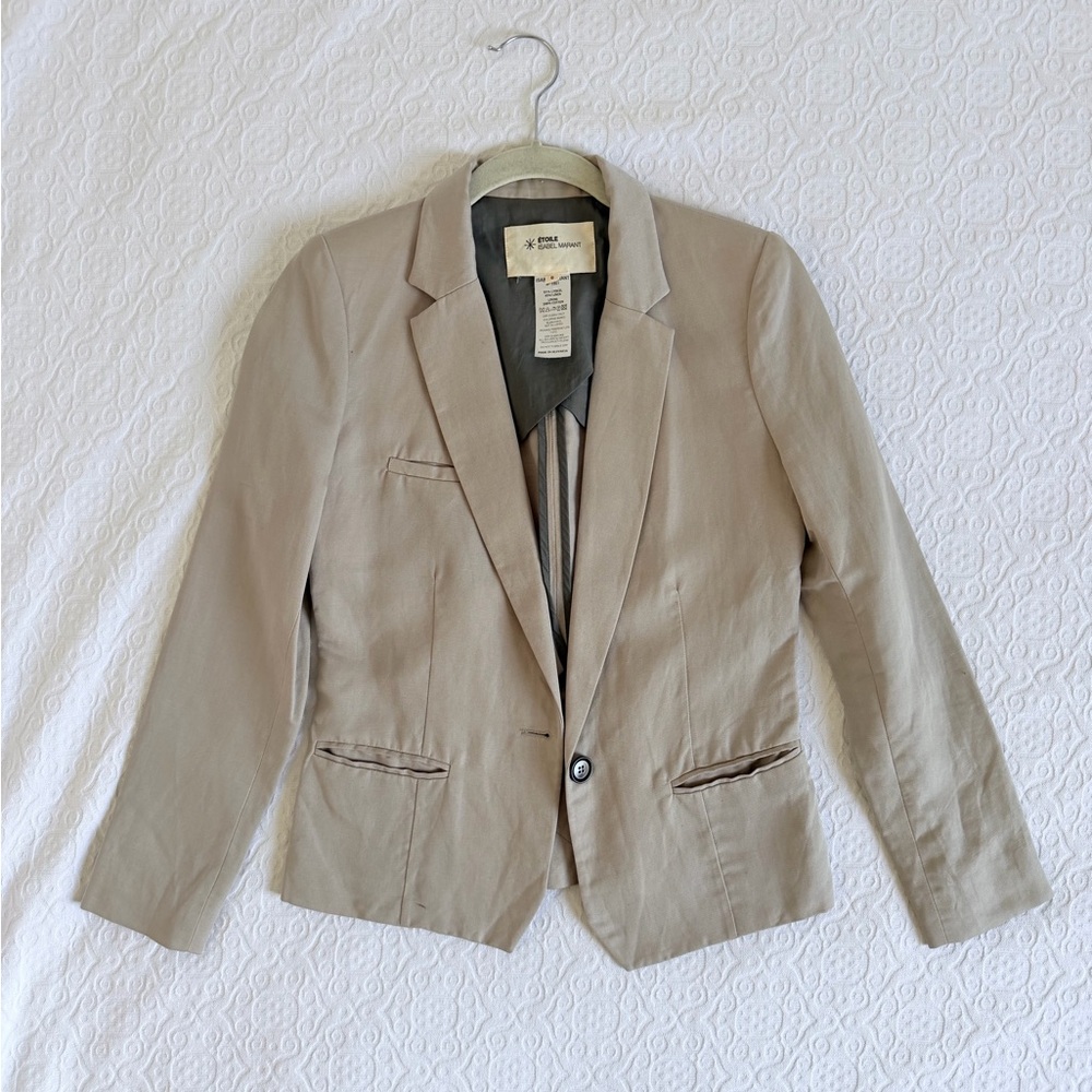 Isabelle Marant Linen Tailored Blazer